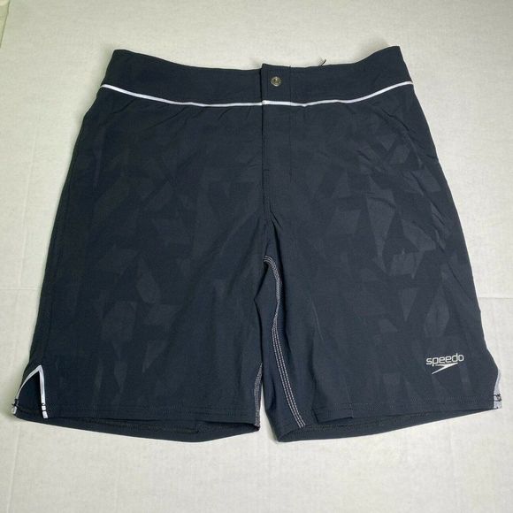 Speedo Swimming Trunks Geometric Print Men Size 32 - Picture 1 of 12